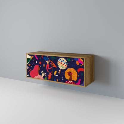FESTIVE PLEASURES Compact 2-Door TV Cabinet