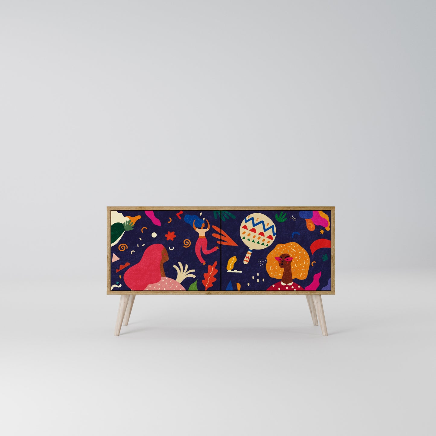 FESTIVE PLEASURES Compact 2-Door TV Cabinet