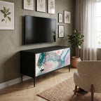 VELVET CROSSING Compact 2-Door TV Cabinet