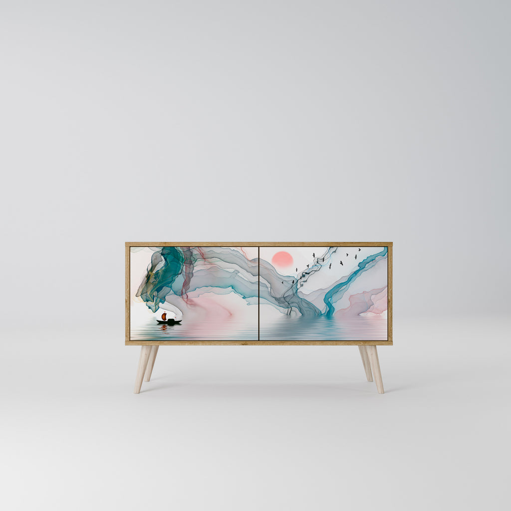 VELVET CROSSING Compact 2-Door TV Cabinet