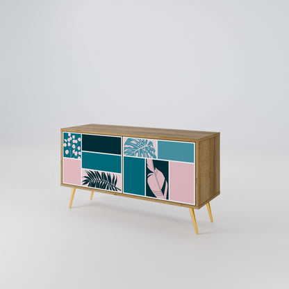 COMBINATION OF SHAPES Compact 2-Door TV Cabinet