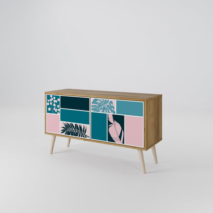 COMBINATION OF SHAPES Compact 2-Door TV Cabinet