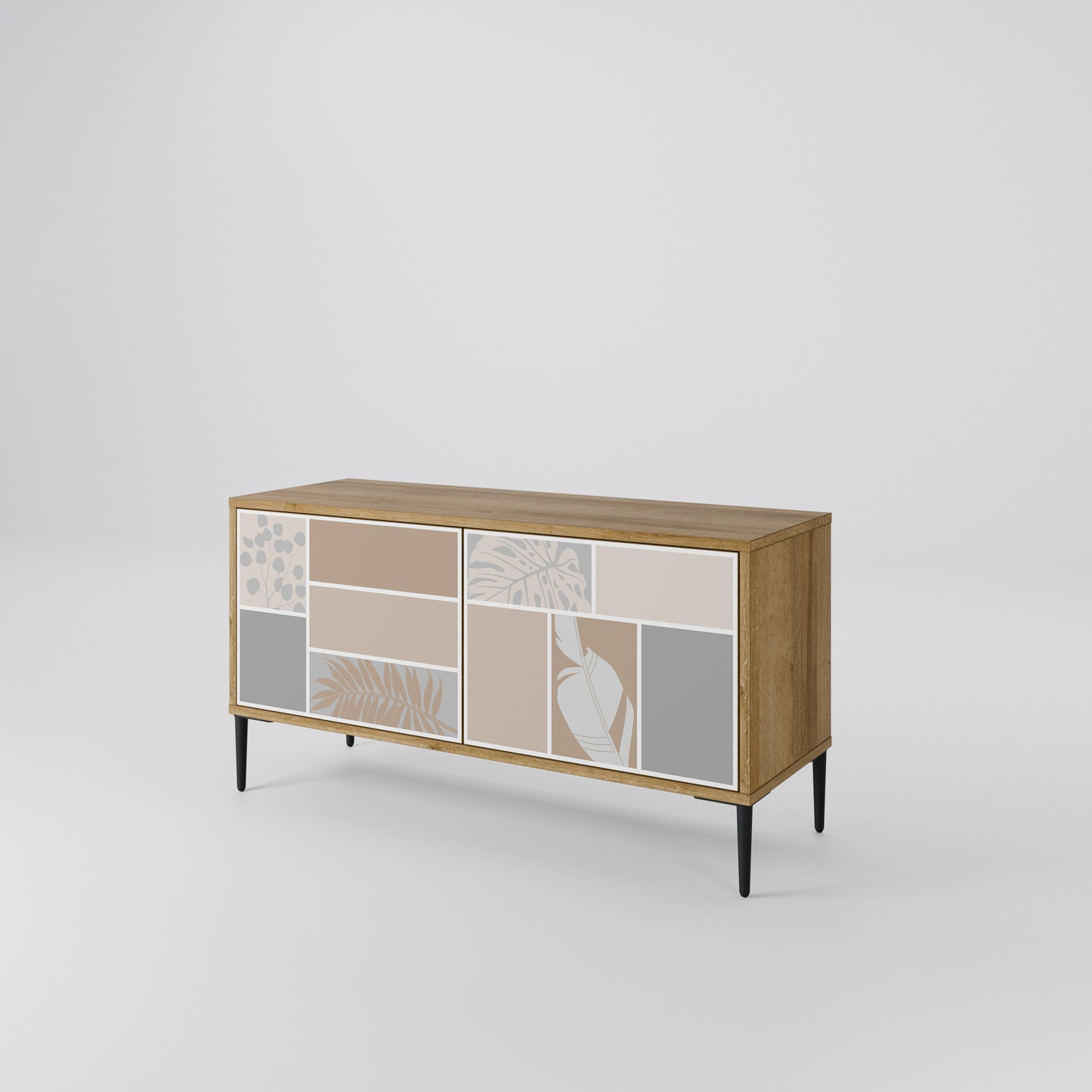 TROPICAL SHAPES Compact 2-Door TV Cabinet