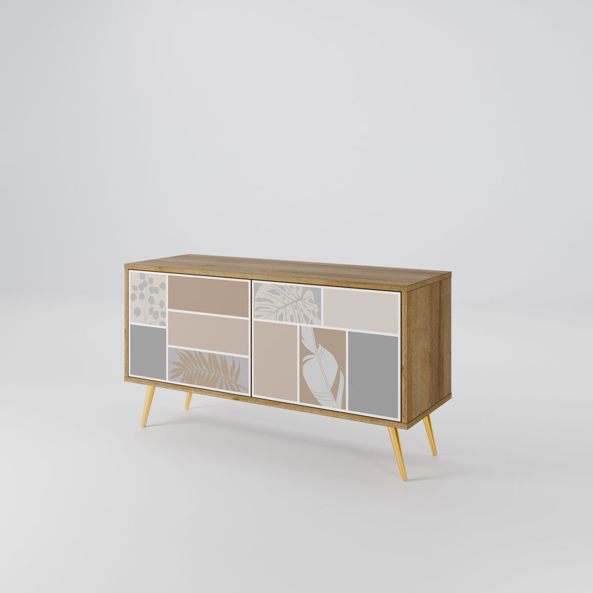 TROPICAL SHAPES Compact 2-Door TV Cabinet
