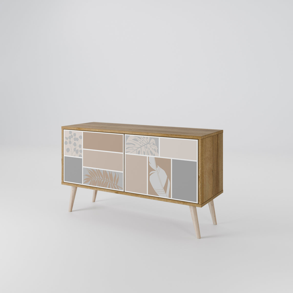 TROPICAL SHAPES Compact 2-Door TV Cabinet