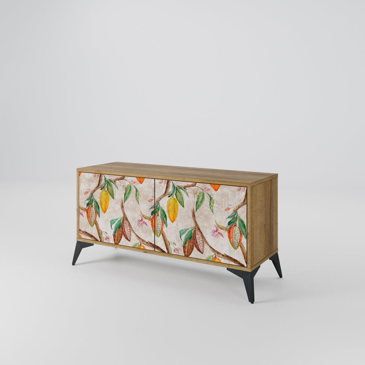 COCOA FRUITS Compact 2-Door TV Cabinet