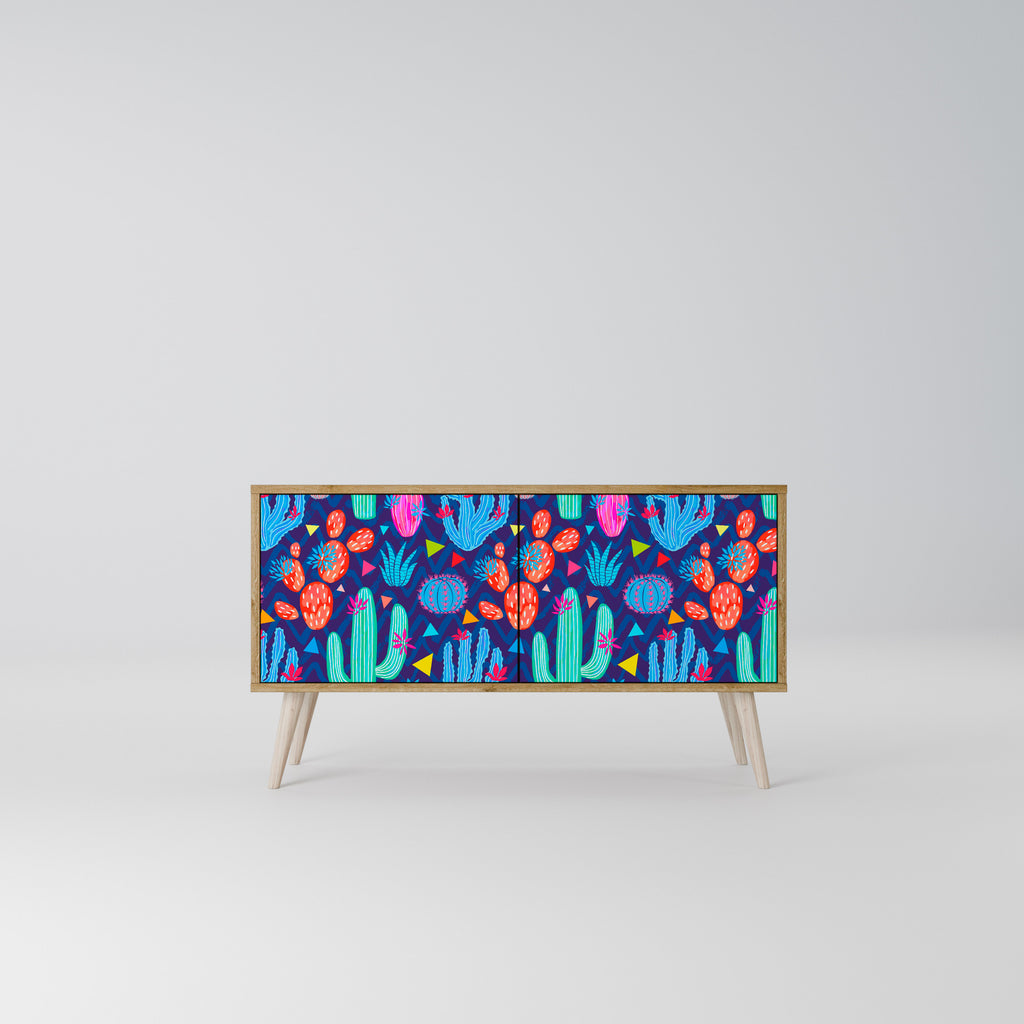 CACTUS VIBES Compact 2-Door TV Cabinet