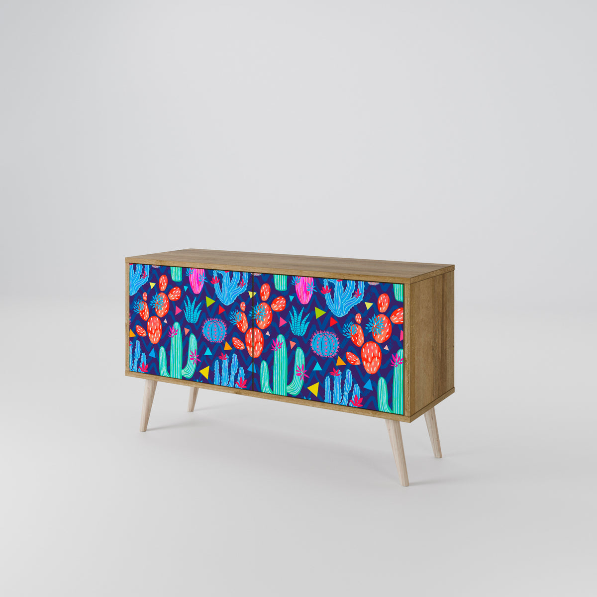 CACTUS VIBES Compact 2-Door TV Cabinet