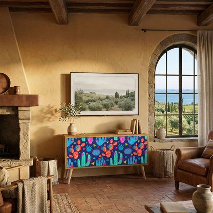 CACTUS VIBES Compact 2-Door TV Cabinet