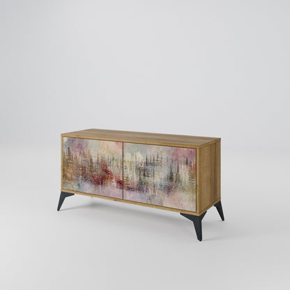 VEILED SUMMIT Compact 2-Door TV Cabinet