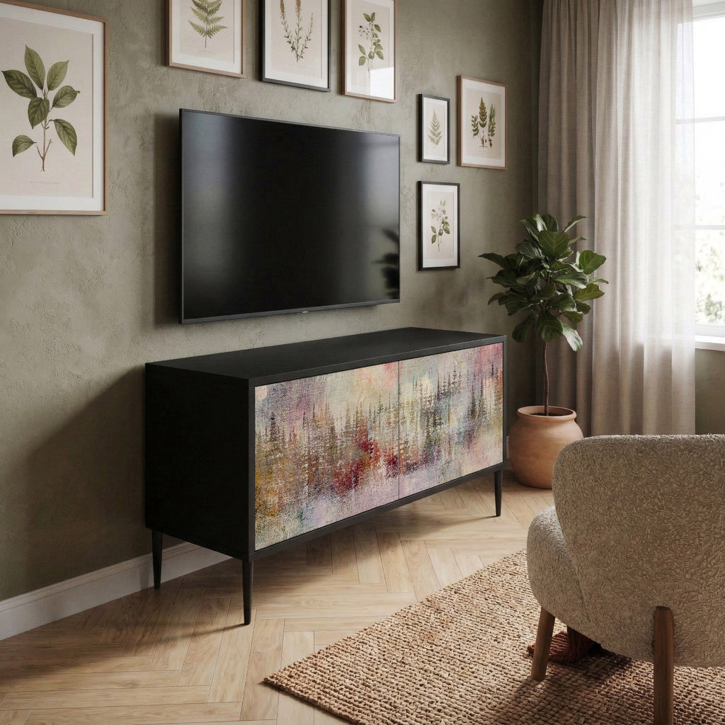 VEILED SUMMIT Compact 2-Door TV Cabinet