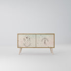 DELICATE BEAUTY Compact 2-Door TV Cabinet