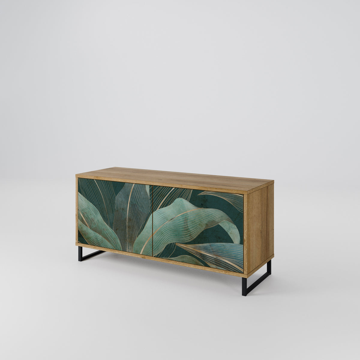 ROYAL GREEN Compact 2-Door TV Cabinet