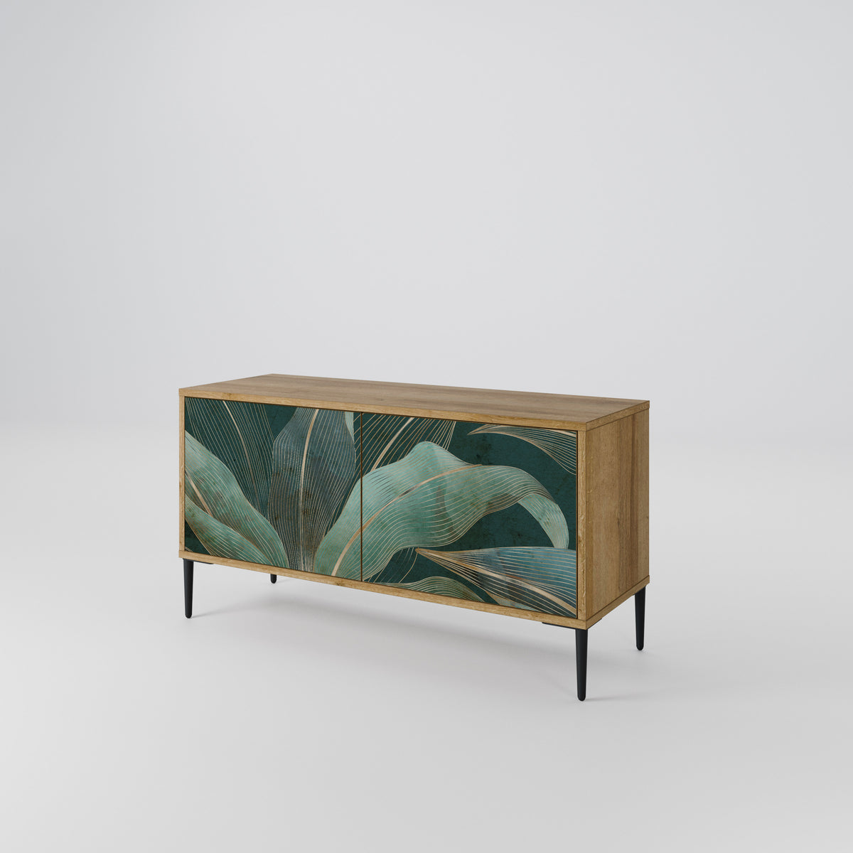 ROYAL GREEN Compact 2-Door TV Cabinet