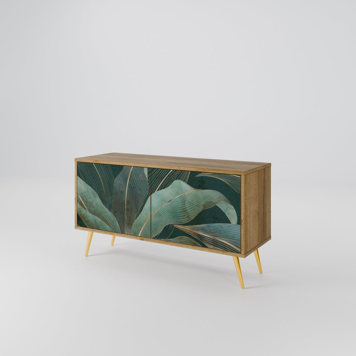 ROYAL GREEN Compact 2-Door TV Cabinet