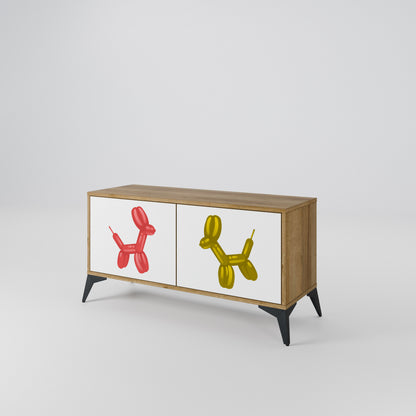 CHILDHOOD MEMORY Compact 2-Door TV Cabinet