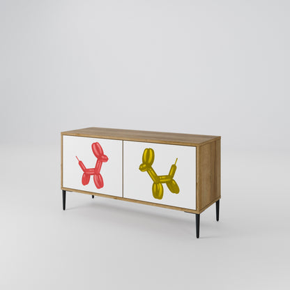 CHILDHOOD MEMORY Compact 2-Door TV Cabinet
