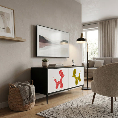 CHILDHOOD MEMORY Compact 2-Door TV Cabinet