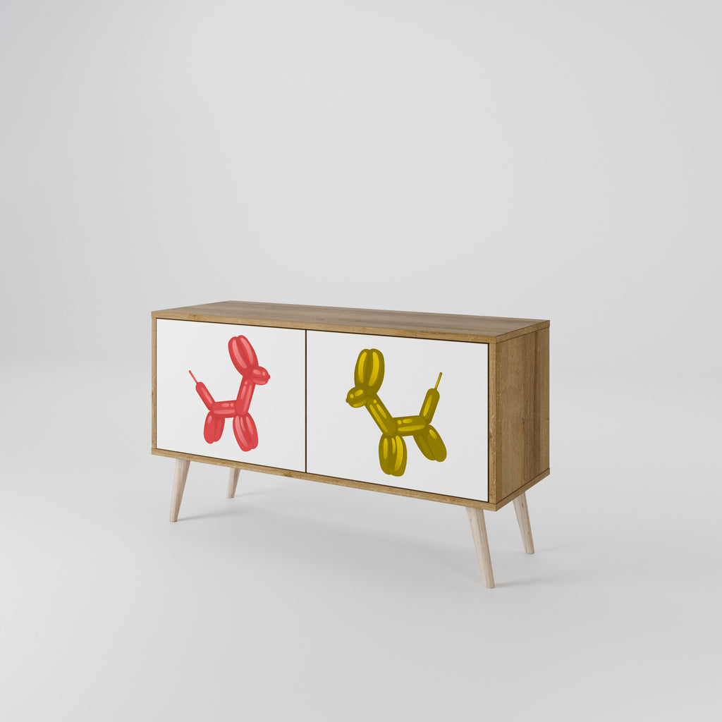 CHILDHOOD MEMORY Compact 2-Door TV Cabinet