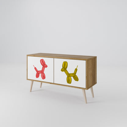 CHILDHOOD MEMORY Compact 2-Door TV Cabinet
