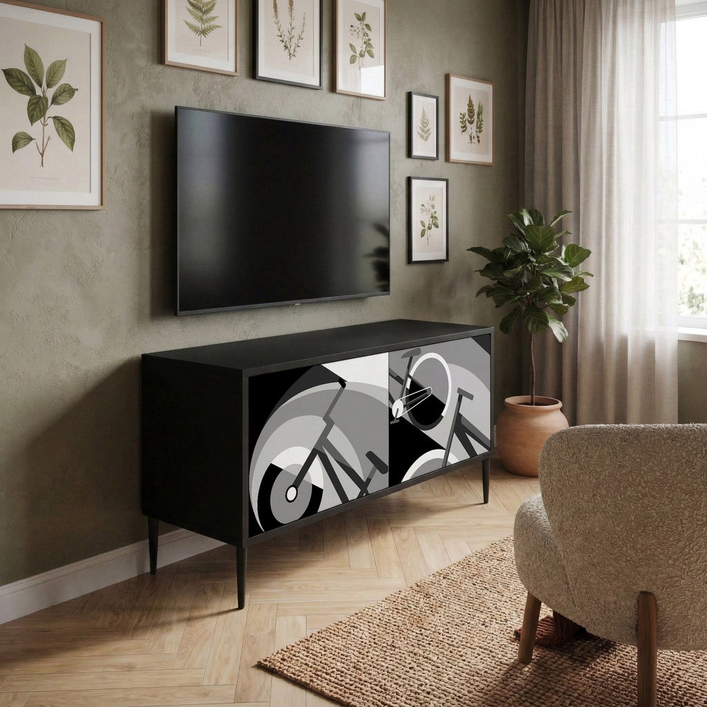 BIKE ENERGY Compact 2-Door TV Cabinet