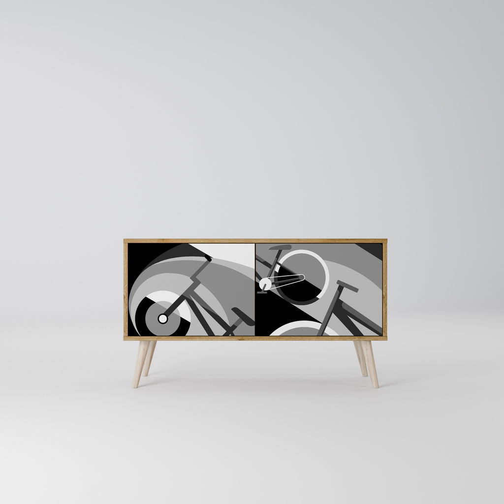 BIKE ENERGY Compact 2-Door TV Cabinet