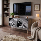 BIKE ENERGY Compact 2-Door TV Cabinet