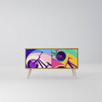BIKE DREAMS Compact 2-Door TV Cabinet