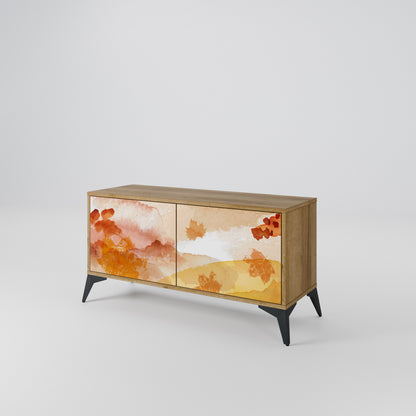 TRACES OF AUTUMN Compact 2-Door TV Cabinet