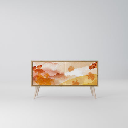 TRACES OF AUTUMN Compact 2-Door TV Cabinet