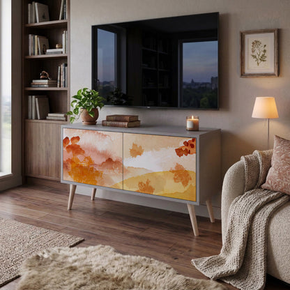 TRACES OF AUTUMN Compact 2-Door TV Cabinet