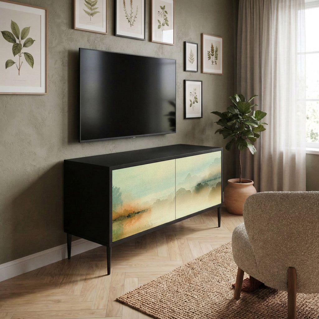 MORNING BY THE LAKE Compact 2-Door TV Cabinet