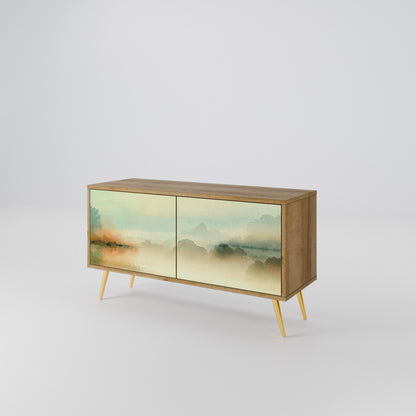 MORNING BY THE LAKE Compact 2-Door TV Cabinet
