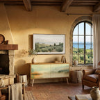 MORNING BY THE LAKE Compact 2-Door TV Cabinet