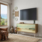 MORNING BY THE LAKE Compact 2-Door TV Cabinet
