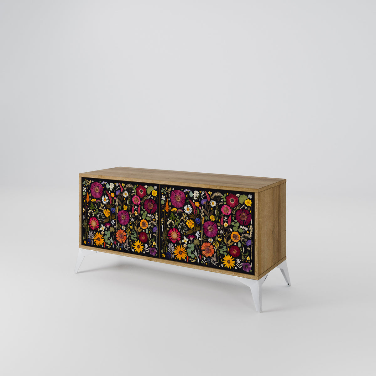 MIDNIGHT GARDEN Compact 2-Door TV Cabinet