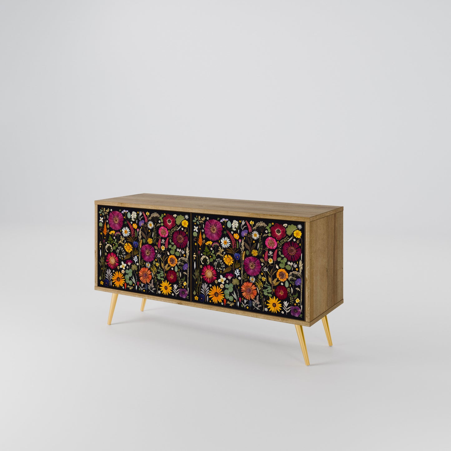MIDNIGHT GARDEN Compact 2-Door TV Cabinet