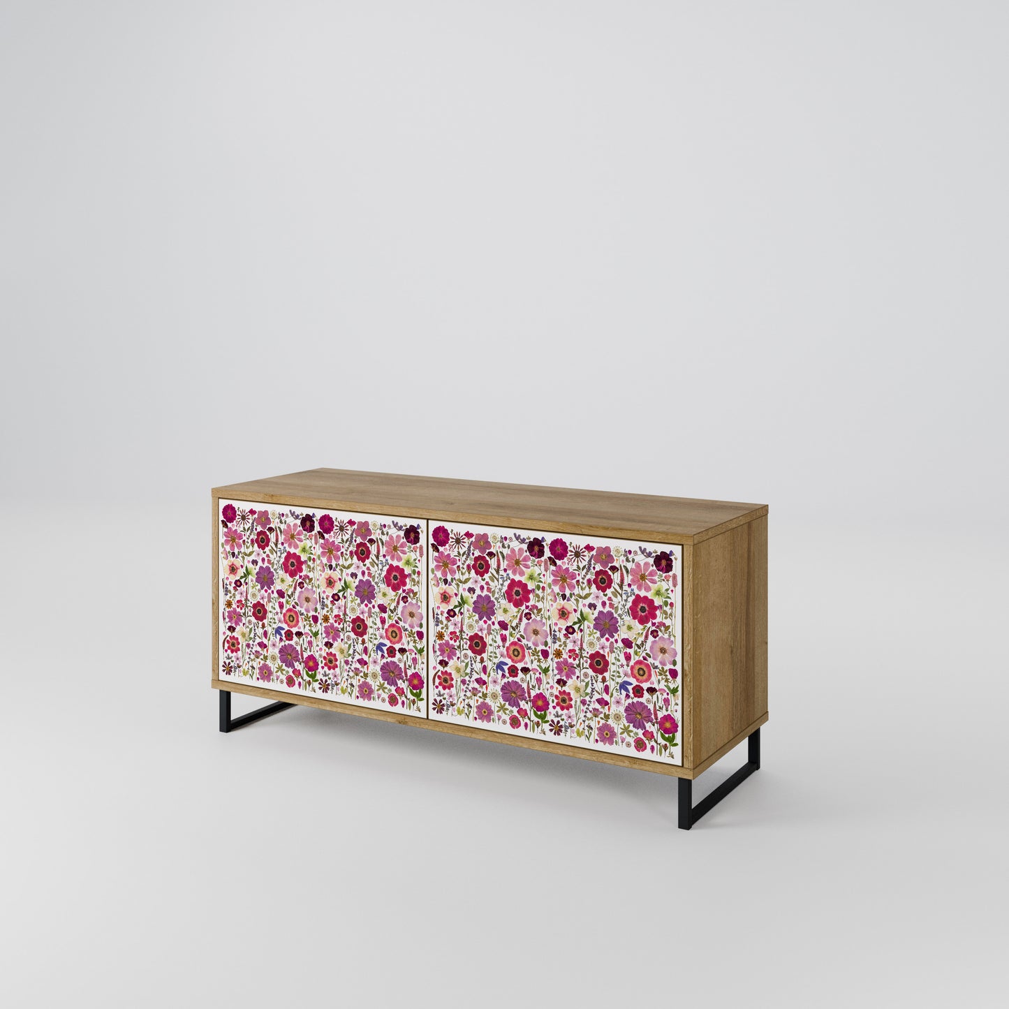 PETAL GARDEN Compact 2-Door TV Cabinet