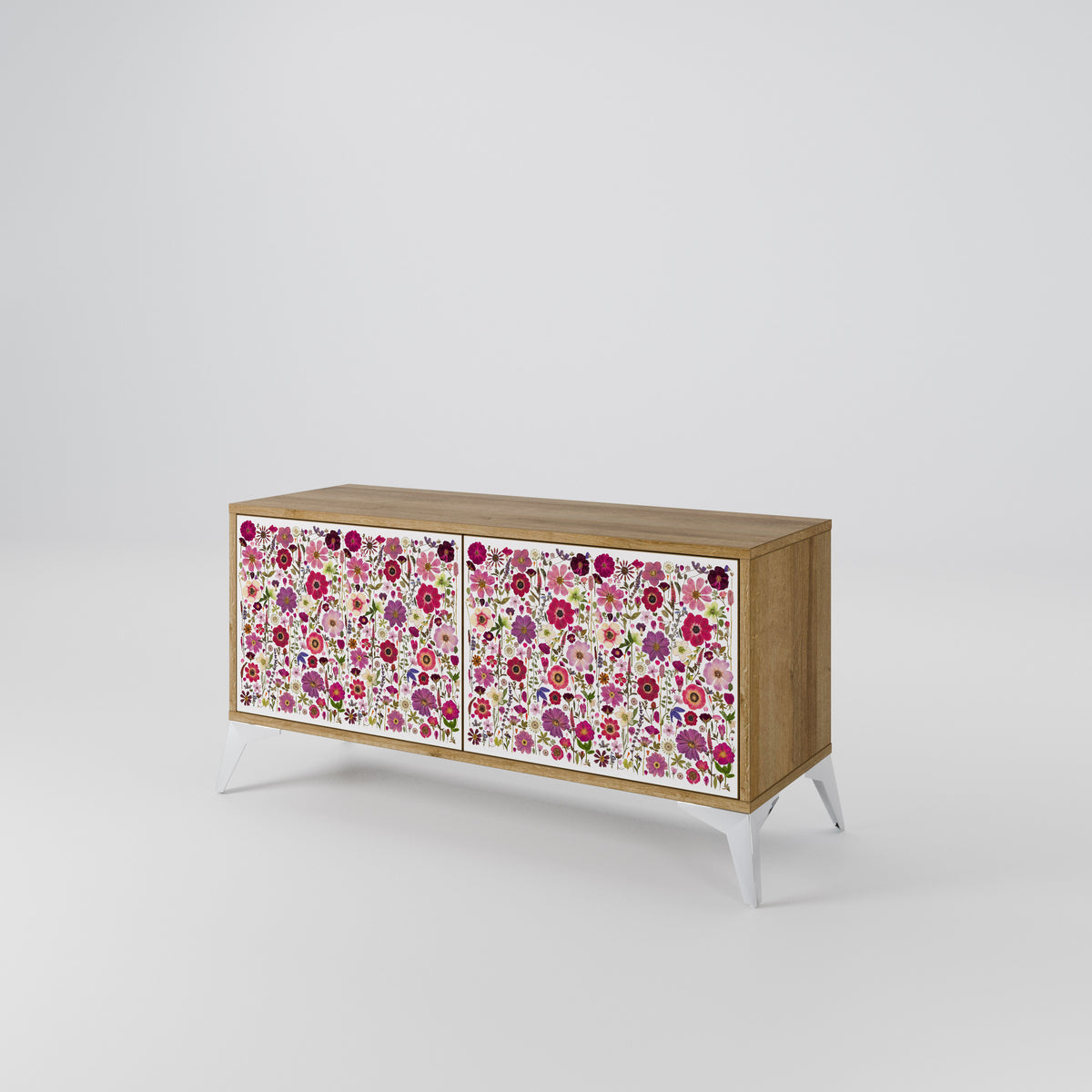 PETAL GARDEN Compact 2-Door TV Cabinet