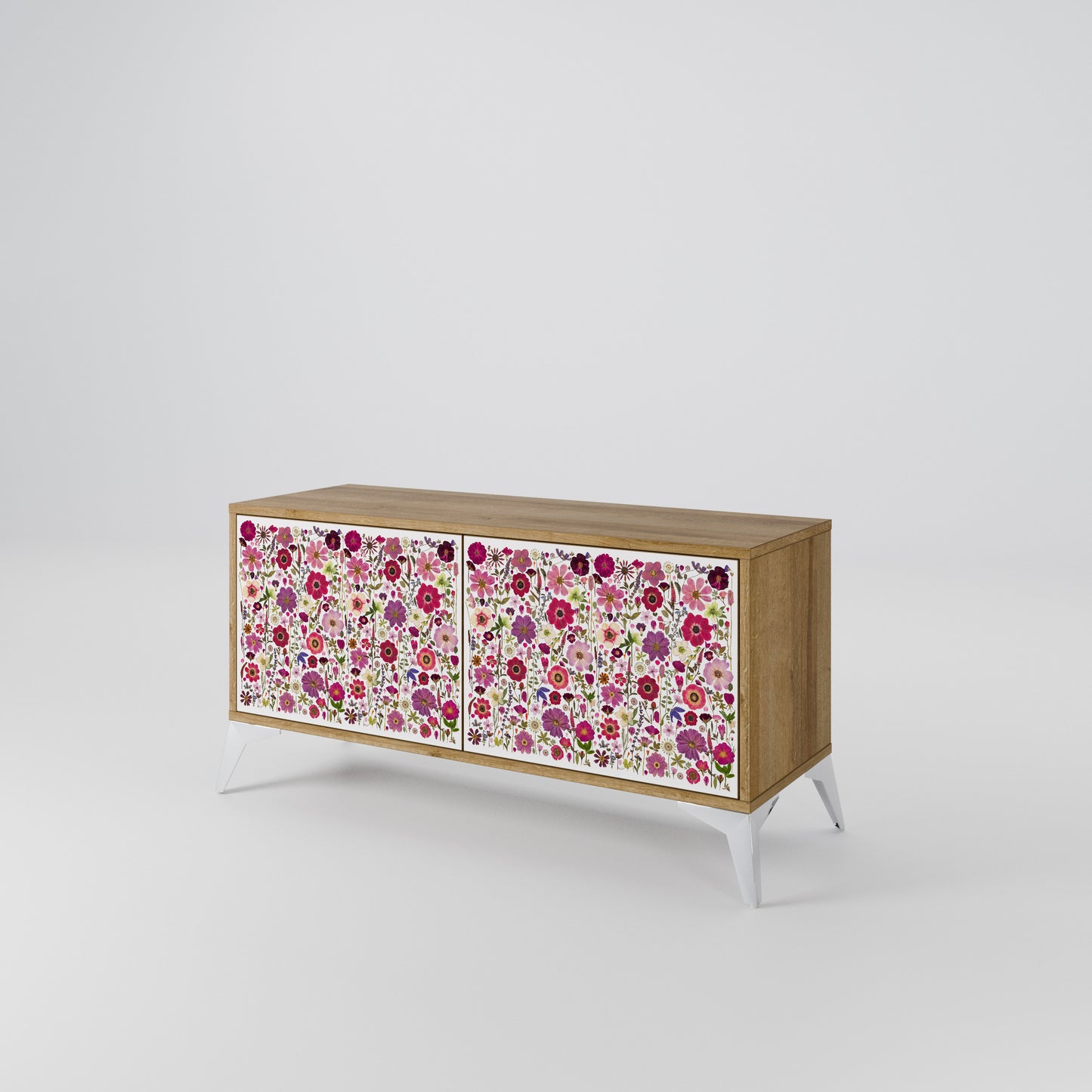 PETAL GARDEN Compact 2-Door TV Cabinet