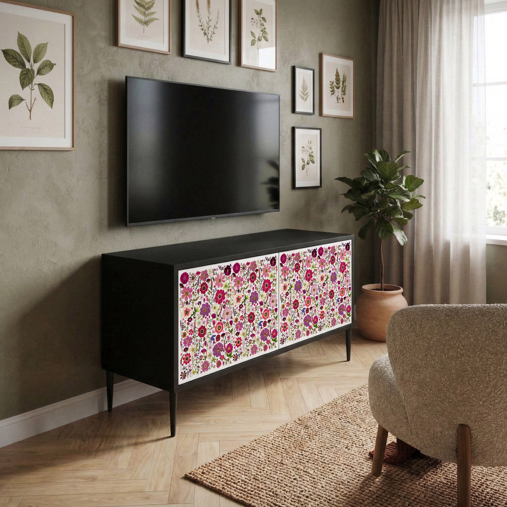 PETAL GARDEN Compact 2-Door TV Cabinet