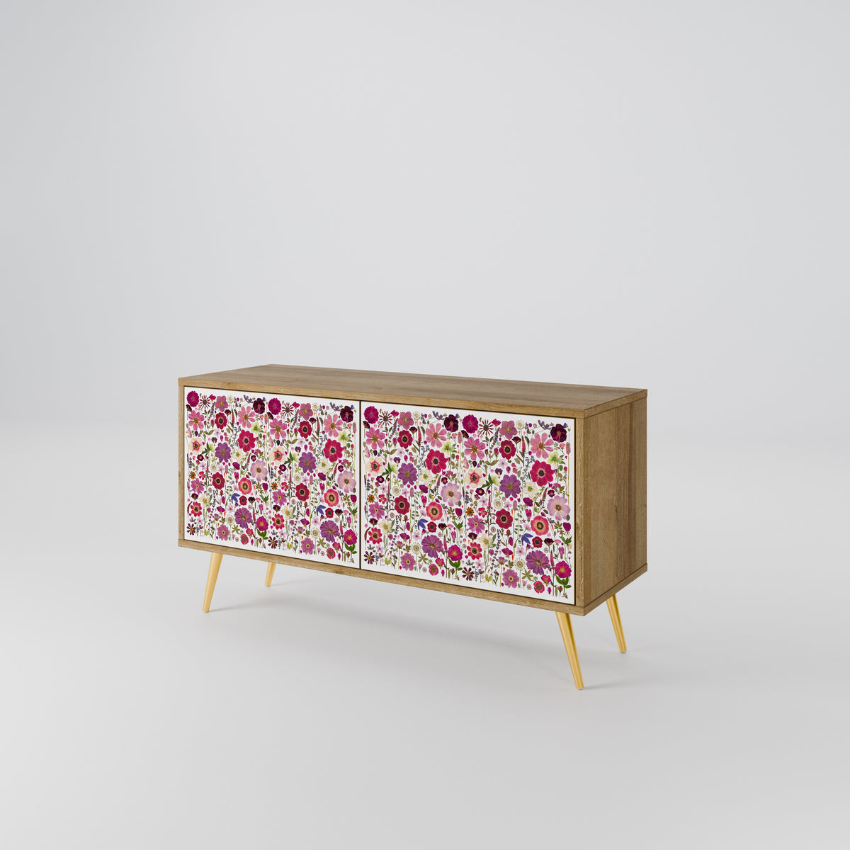 PETAL GARDEN Compact 2-Door TV Cabinet