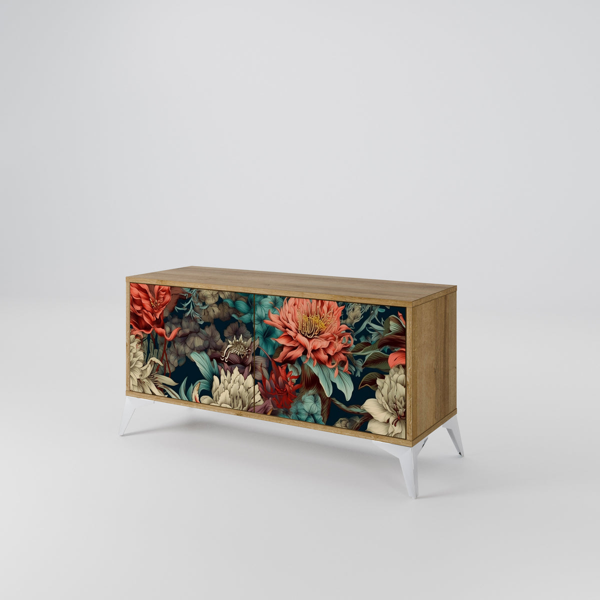 SPROUTING GRACE Compact 2-Door TV Cabinet