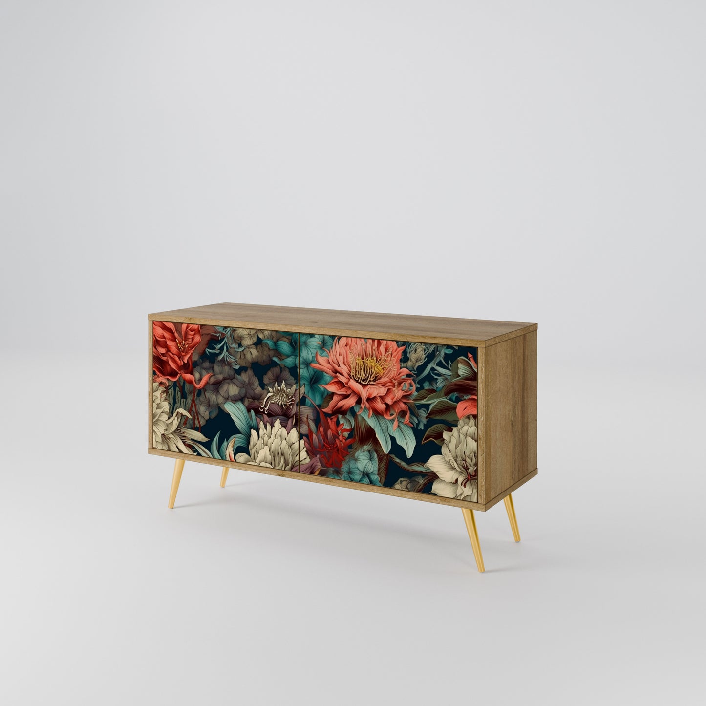 SPROUTING GRACE Compact 2-Door TV Cabinet