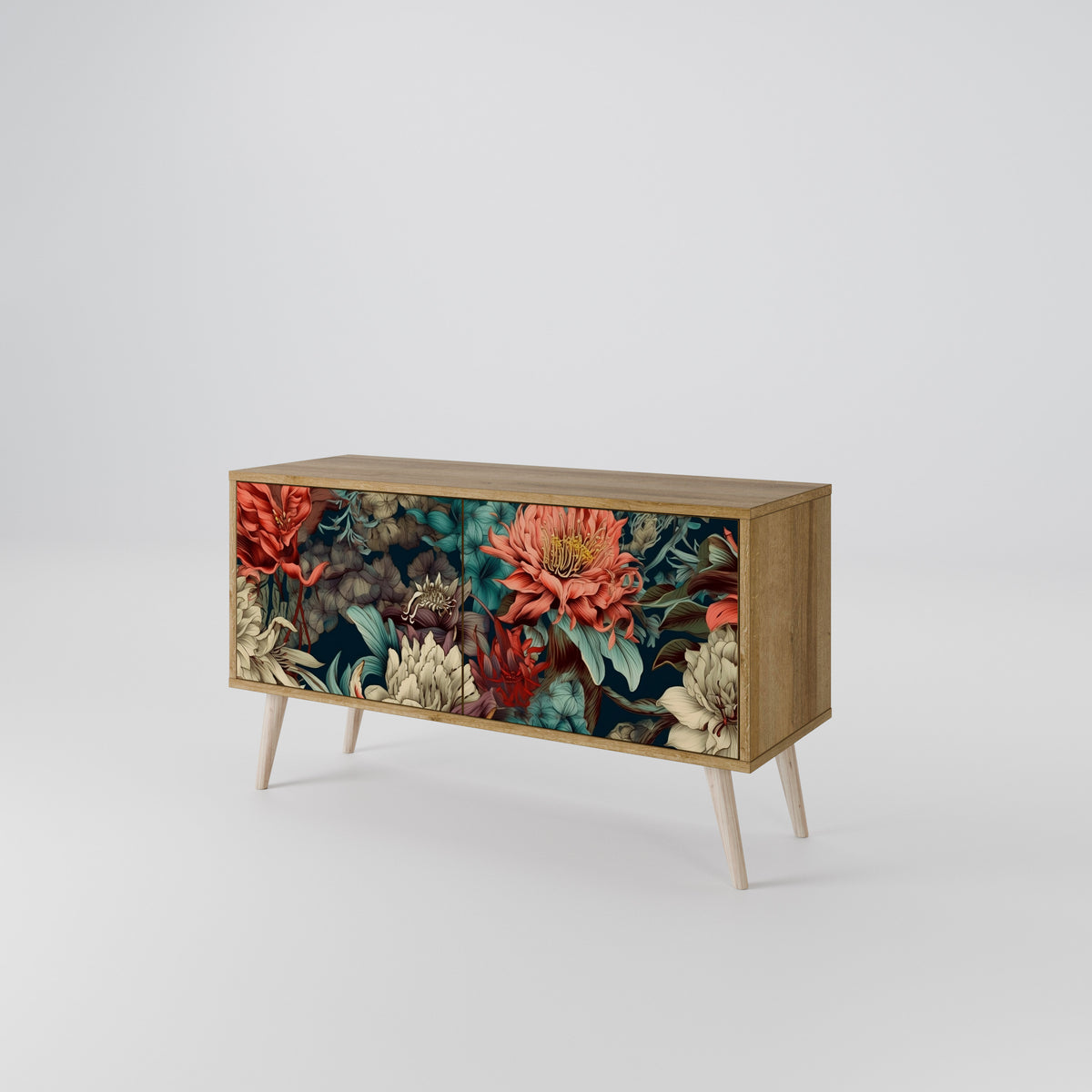 SPROUTING GRACE Compact 2-Door TV Cabinet