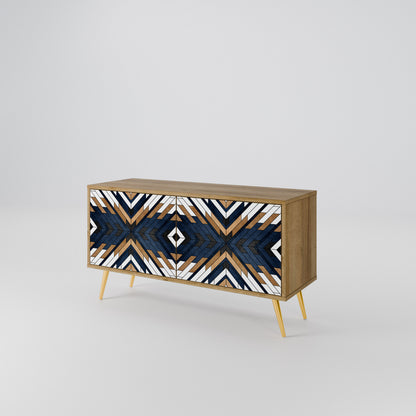 ARTFUL GEOMETRY Compact 2-Door TV Cabinet