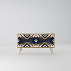 ARTFUL GEOMETRY Compact 2-Door TV Cabinet