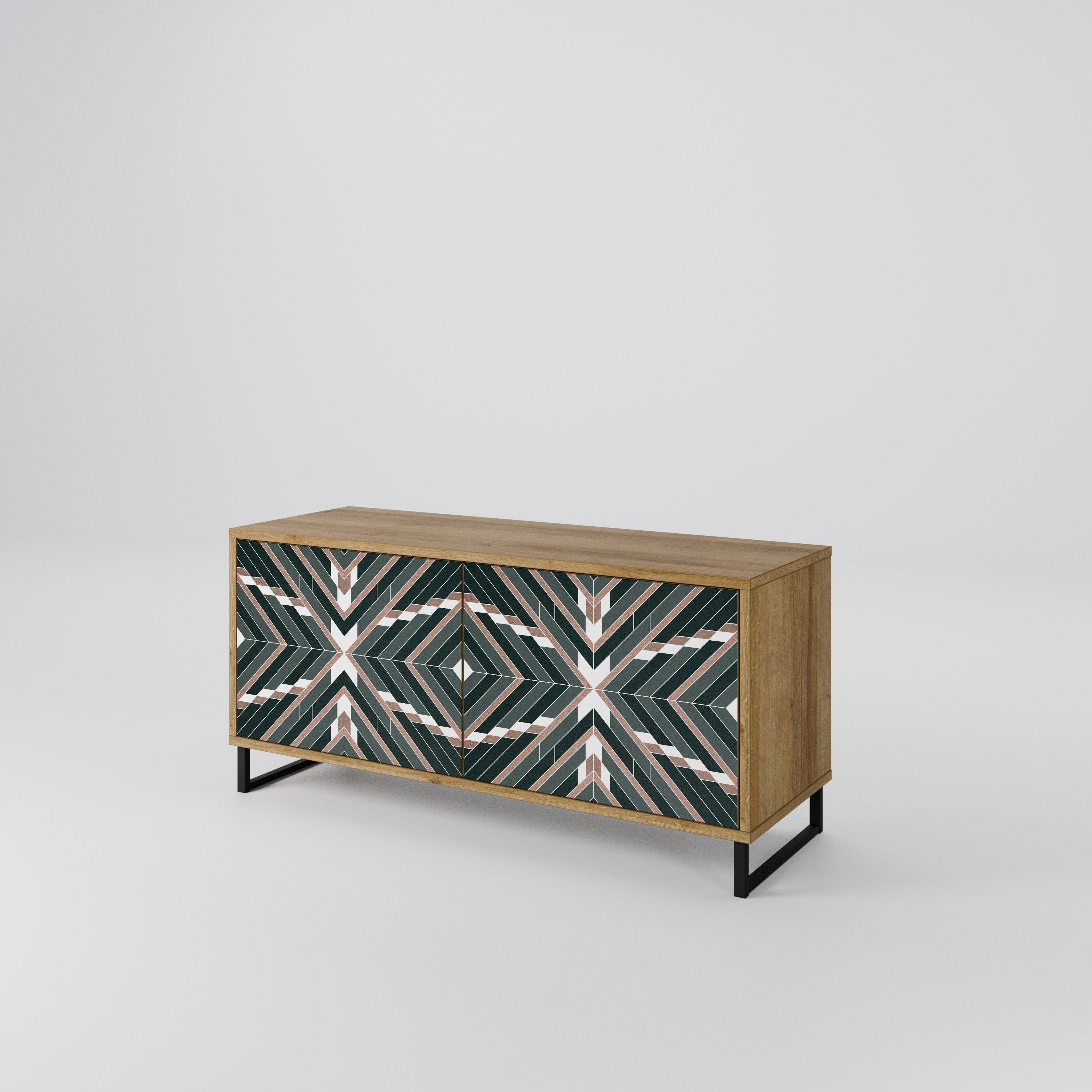 DIMENSION DELIGHTS Compact 2-Door TV Cabinet