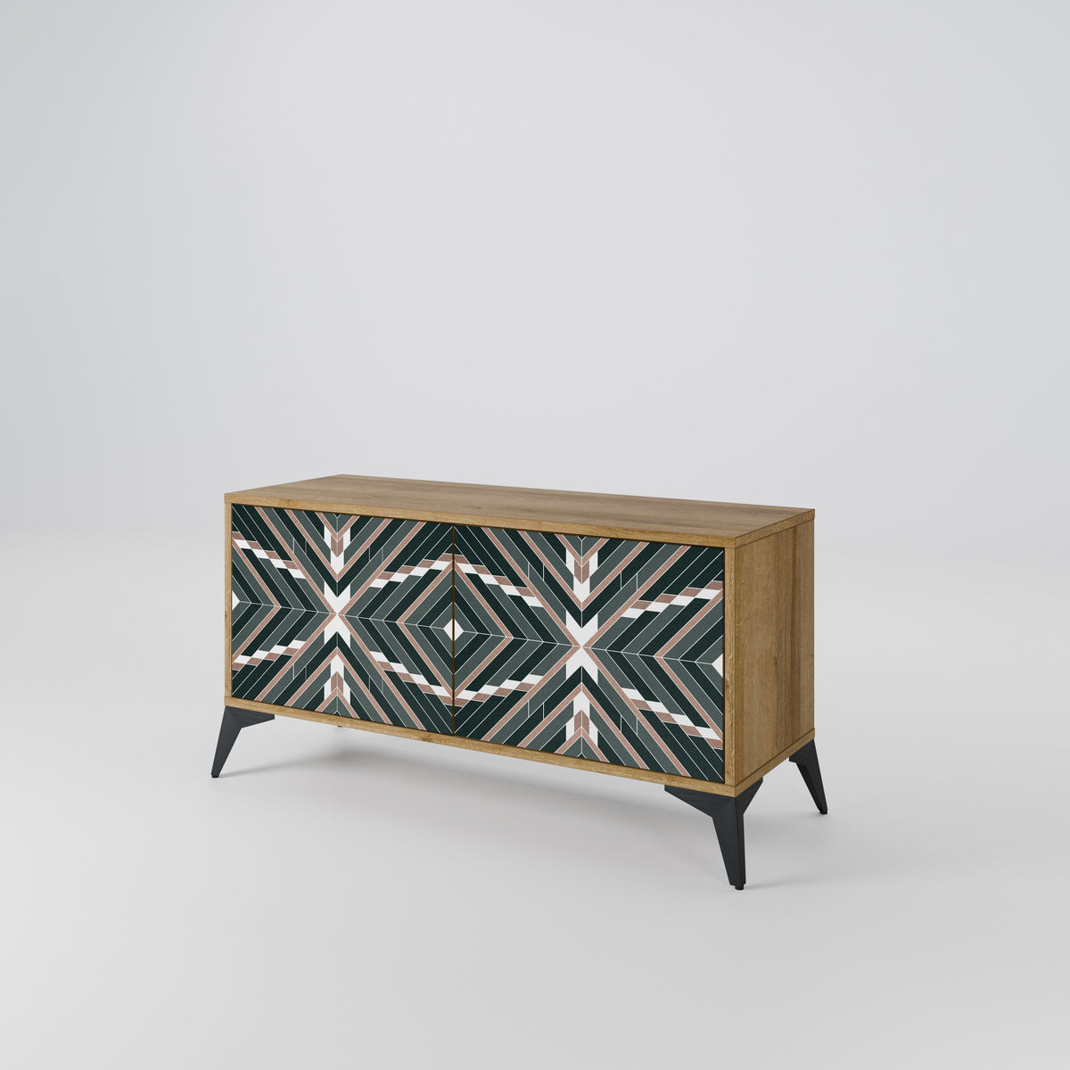 DIMENSION DELIGHTS Compact 2-Door TV Cabinet