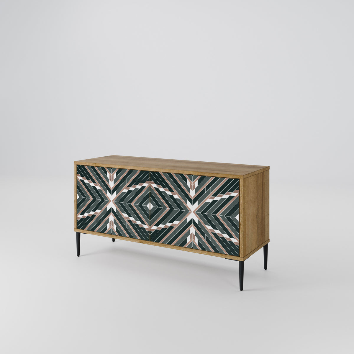 DIMENSION DELIGHTS Compact 2-Door TV Cabinet